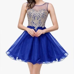 Blue Women’s Short Dress